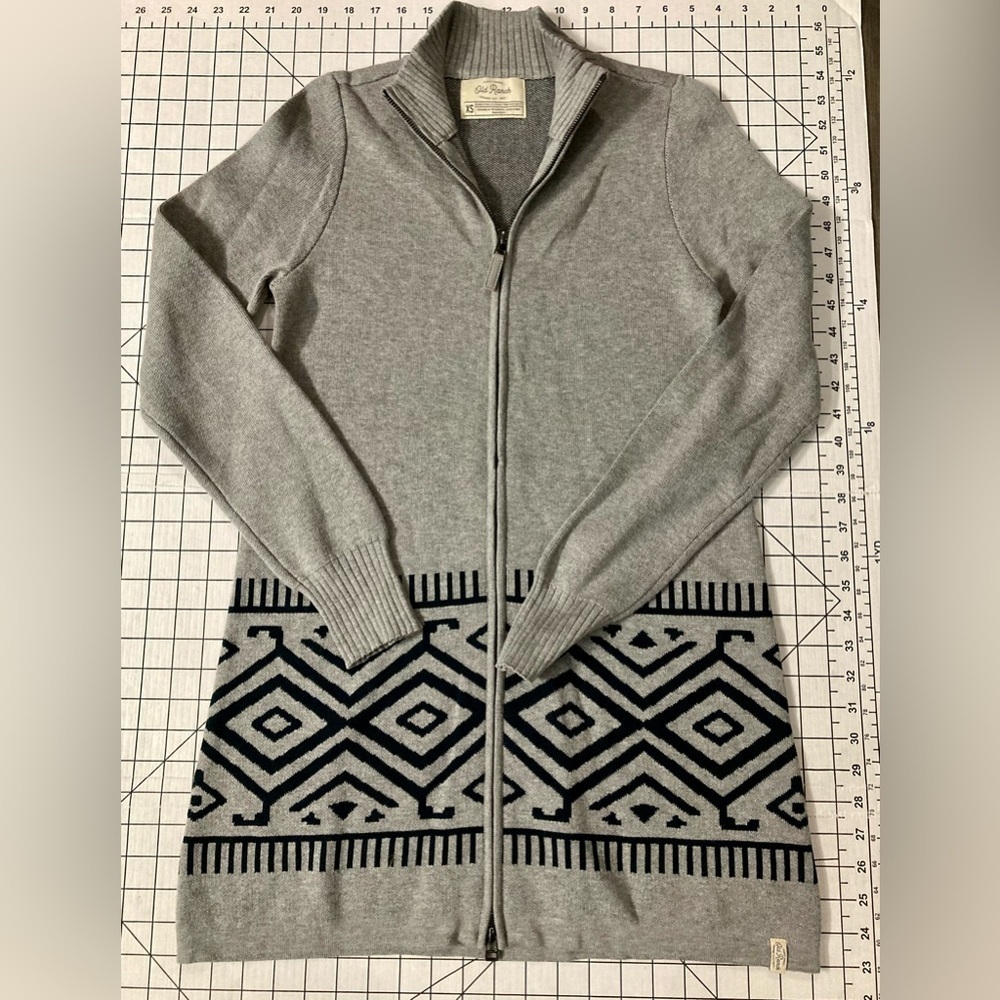 NWOT Old Ranch Women’s XS Grey‎ Long Cardigan